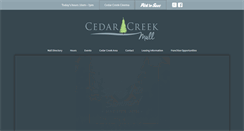 Desktop Screenshot of cedarcreekmall.com