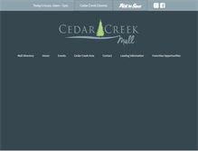 Tablet Screenshot of cedarcreekmall.com